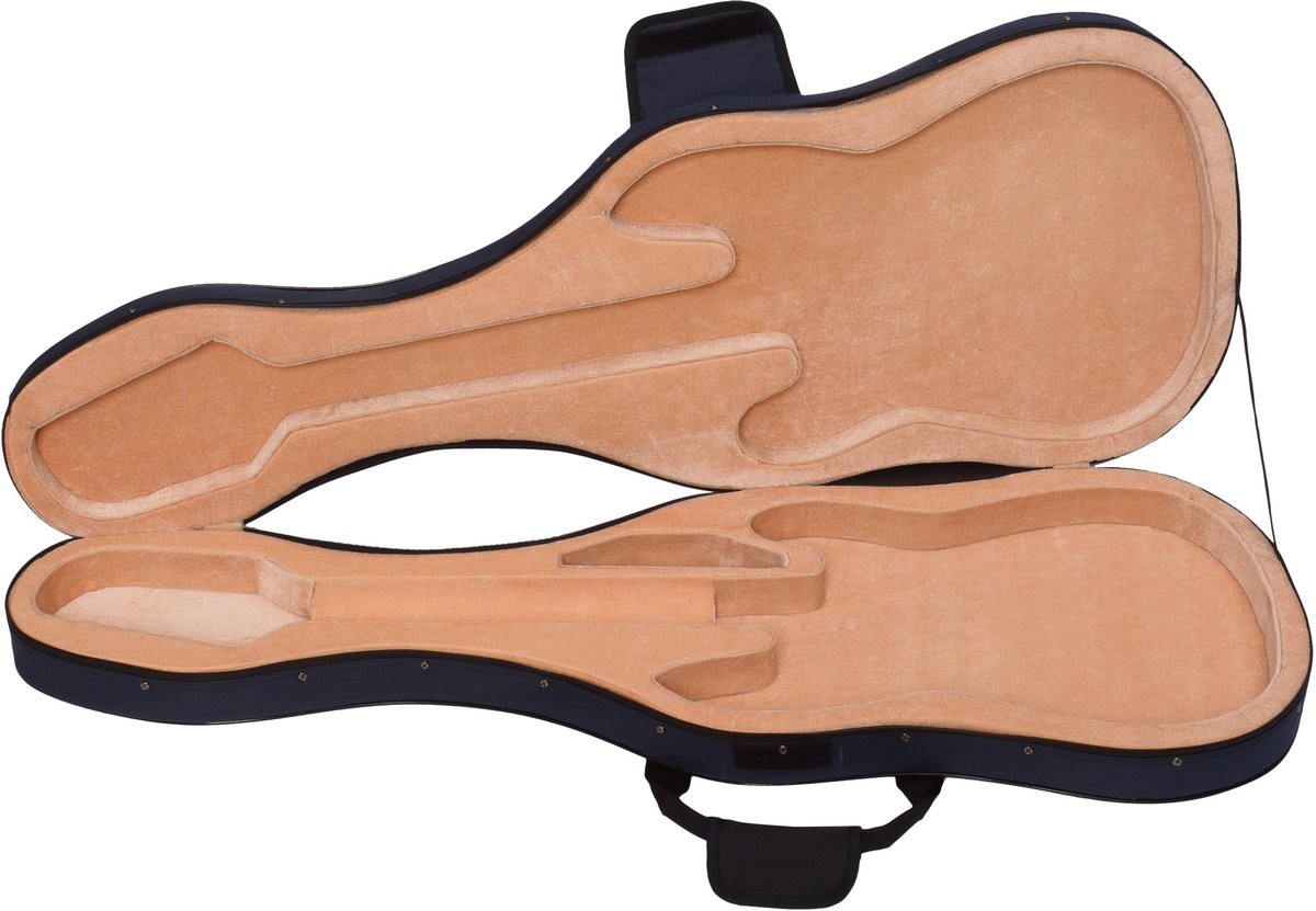 Housse pour guitare acoustique Sacoche Premium 4/4 M-case Bleu Marine