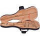 Custodia in schiuma per chitarra elettrica Classic 4/4 M-case Blu Marino, Beige-Beige