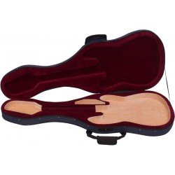 Gitarrenkoffer Schaumstoff für e-gitarre 4/4 Classic M-case Marineblau, Weinrot-Beige