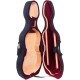 Custodia in schiuma per violoncello Classic 4/4 M-case Blu Marino, Borgogna-Beige