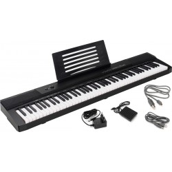 Elektronische tragbares Piano M-tunes mtDP-881 Schwarz E-Piano