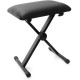 Banqueta, Asiento, Taburete para teclado electrónico M-tunes mtL-01bk Negro