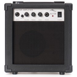 Combo per chitarra, amplificatore, altoparlante M-tunes mtG-10B Nero - Argento
