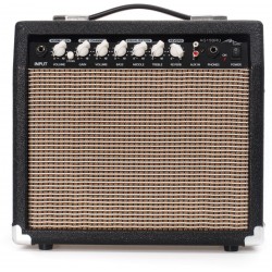 Combo de guitarra, amplificador, altavoz M-tunes mtG-15BRU Negro