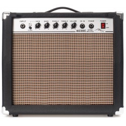 Combo de guitarra, amplificador, altavoz M-tunes mtG-30C Negro - Plata