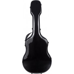 Shaped acoustic guitar case Fiberglass 41" UltraLight 4/4 M-case Black