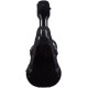 Shaped acoustic guitar case Fiberglass 41" UltraLight 4/4 M-case Black