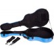 Shaped acoustic guitar case Fiberglass 41" UltraLight 4/4 M-case Blue Sky