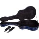 Estuche de guitarra acústica 41" fibra de vidrio UltraLight 4/4 M-case Azul Marino
