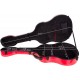 Gitarrenkoffer Gitarrenkasten Case Glasfaser für akustische gitarre 41" UltraLight 4/4 M-case Rot