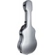 Shaped acoustic guitar case Fiberglass 41" UltraLight 4/4 M-case Silver