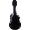 Shaped classical guitar case Fiberglass 39" UltraLight 4/4 M-case Black