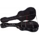 Shaped classical guitar case Fiberglass 39" UltraLight 4/4 M-case Black