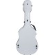 Shaped classical guitar case Fiberglass 39" UltraLight 4/4 M-case White