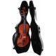Étui en fibre de verre (Fiberglass) pour violon UltraLight 4/4 M-case Argenté