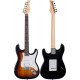Guitarra eléctrica Stratocaster M-tunes MTS112-24 ST Style