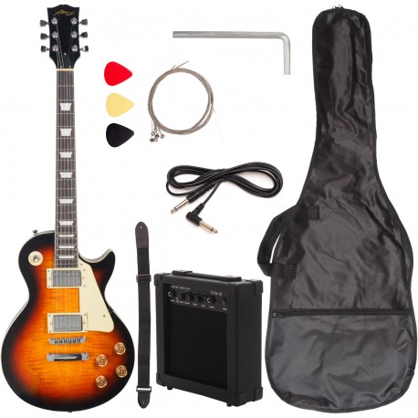 Set Chitarra elettrica Les Paul MTR200-22-10S Single Cut Style + mini Combo per chitarra M-tunes