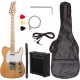 Set chitarra elettrica Telecaster Thinline MTT10-10S TL Style + mini Combo per chitarra M-tunes