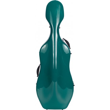Cellokoffer Cellokasten Glasfaser UltraLight 4/4 M-case Grün Meer