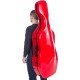 Estuche de violonchelo fibra de vidrio UltraLight 4/4 M-case Rojo