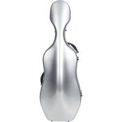 Cellokoffer Cellokasten Glasfaser UltraLight 4/4 M-case Silbern