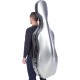 Estuche de violonchelo fibra de vidrio UltraLight 4/4 M-case Plata