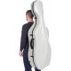 Cellokoffer Cellokasten Glasfaser UltraLight 4/4 M-case Weiß