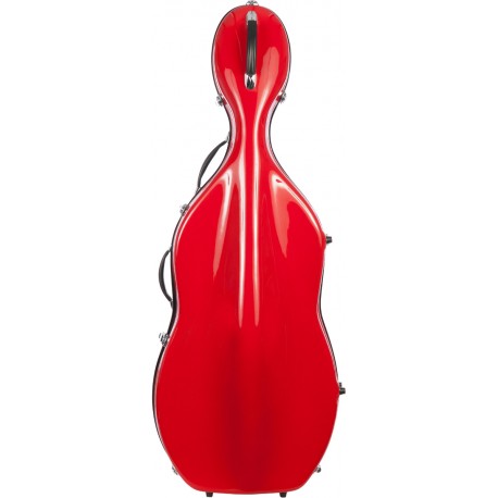 Étui en fibre de verre pour violoncelle Fiberglass Classic 4/4 M-case Rouge