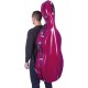 Cellokoffer Glasfaser Classic 4/4 M-case Fuchsia