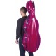 Custodia per violoncello Fibra di vetro Classic 4/4 M-case Fucsia