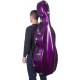 Custodia per violoncello Fibra di vetro Classic 4/4 M-case Viola Scuro