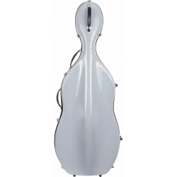 Cellokoffer Glasfaser Classic 4/4 M-case Silbern