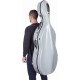Étui en fibre de verre pour violoncelle Fiberglass Classic 4/4 M-case Argenté