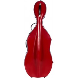 Custodia per violoncello Fibra di vetro Classic 4/4 M-case Borgogna