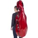 Fiberglass cello case Classic 4/4 M-case Burgundy