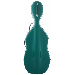 Étui en fibre de verre pour violoncelle Fiberglass Classic 4/4 M-case Mer Verte