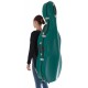 Estuche de violonchelo fibra de vidrio Classic 4/4 M-case Verde Mar