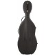 Estuche de violonchelo fibra de vidrio Classic 4/4 M-case Steel Effect Negro