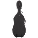 Étui en fibre de verre pour violoncelle Fiberglass Classic 4/4 M-case Steel Effect Noir