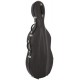 Custodia per violoncello Fibra di vetro Classic 4/4 M-case Steel Effect Nero