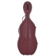 Étui en fibre de verre pour violoncelle Fiberglass Classic 4/4 M-case Steel Effect Bordeaux
