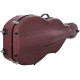Estuche de violonchelo fibra de vidrio Classic 4/4 M-case Steel Effect Borgoña