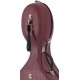 Estuche de violonchelo fibra de vidrio Classic 4/4 M-case Steel Effect Borgoña