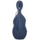 Custodia per violoncello Fibra di vetro Classic 4/4 M-case Steel Effect Blu Marino