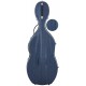 Estuche de violonchelo fibra de vidrio Classic 4/4 M-case Steel Effect Azul Marino