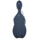 Estuche de violonchelo fibra de vidrio Classic 4/4 M-case Steel Effect Azul Marino