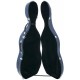 Estuche de violonchelo fibra de vidrio Classic 4/4 M-case Steel Effect Azul Marino