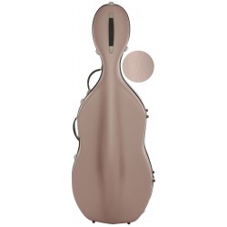 Estuche de violonchelo fibra de vidrio Classic 4/4 M-case Steel Effect Perla
