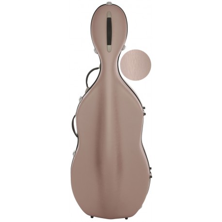 Estuche de violonchelo fibra de vidrio Classic 4/4 M-case Steel Effect Perla