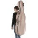 Estuche de violonchelo fibra de vidrio Classic 4/4 M-case Steel Effect Perla